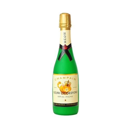Silly Squeakers®  Wine Bottle - Meow Chased One