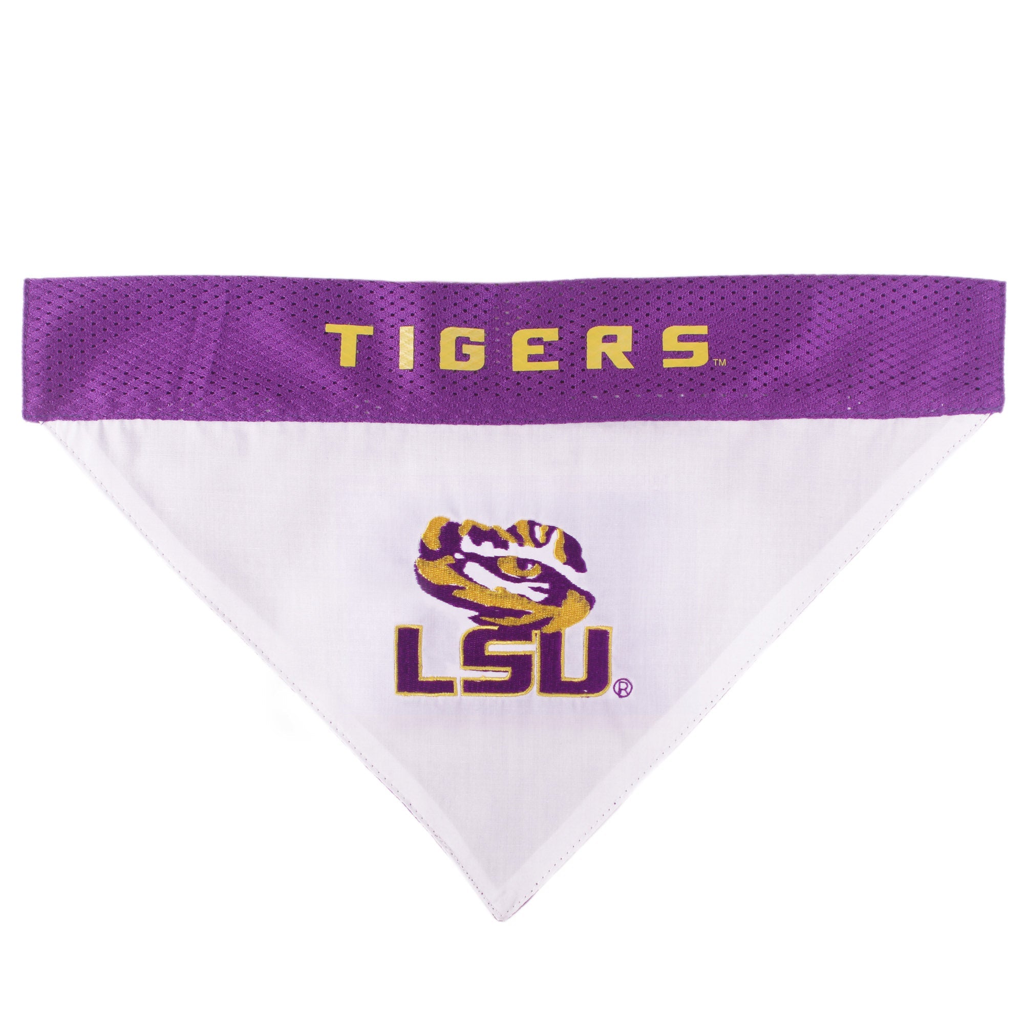 LSU Tigers Reversible Bandana - HT Animal Supply