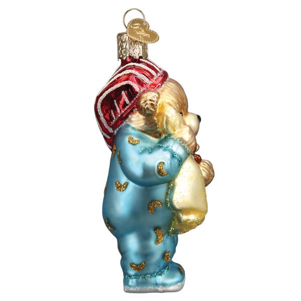 Old World Christmas: Bedtime Teddy Bear Christmas Ornament