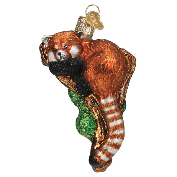 Old World Christmas: Red Panda Christmas Ornament