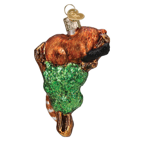 Old World Christmas: Red Panda Christmas Ornament