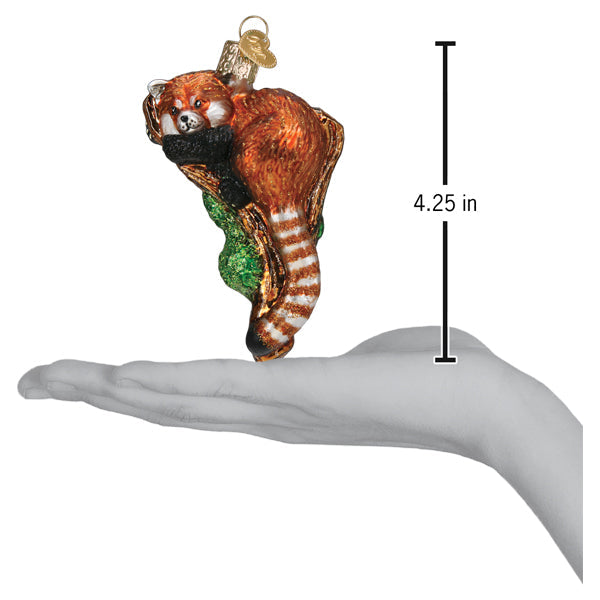 Old World Christmas: Red Panda Christmas Ornament