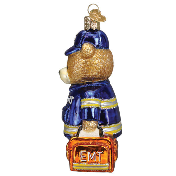 Old World Christmas: EMT Teddy Bear Christmas Ornament