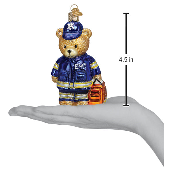 Old World Christmas: EMT Teddy Bear Christmas Ornament