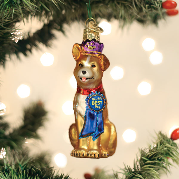 Worlds Best Dog Ornament