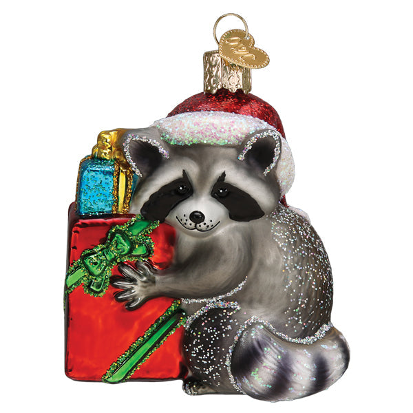Old World Christmas: Christmas Bandit Raccoon Ornament