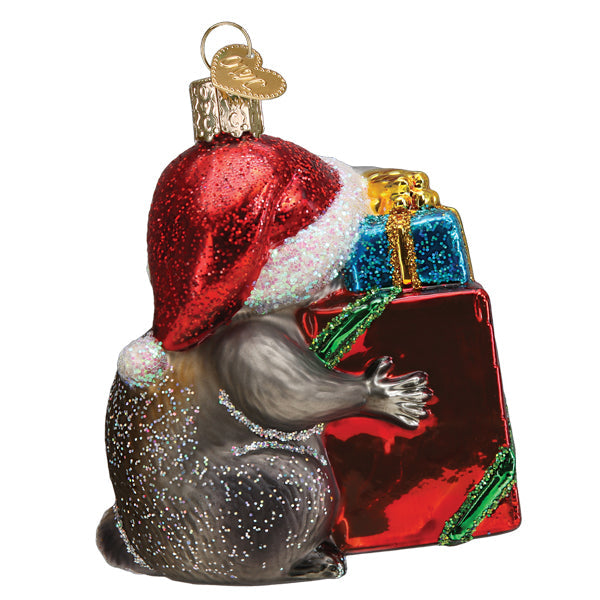 Old World Christmas: Christmas Bandit Raccoon Ornament
