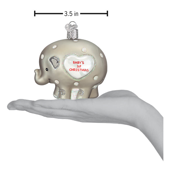 Babys 1st Elephant Ornament