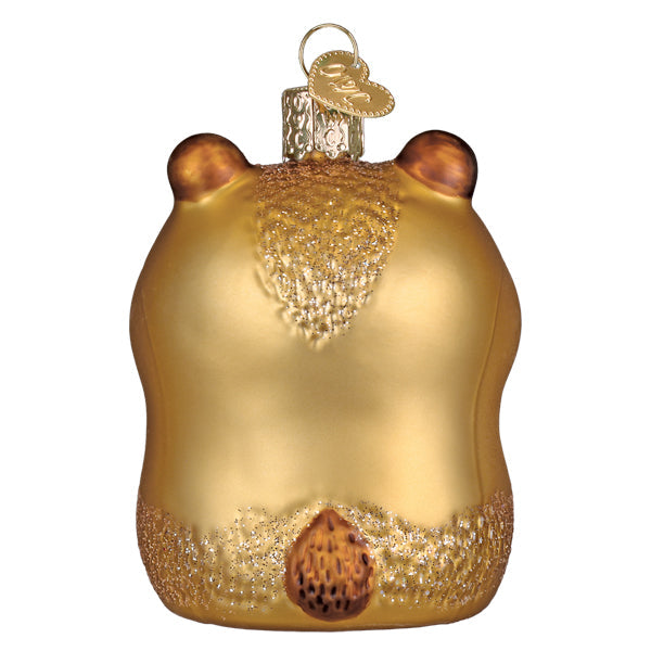 Old World Christmas: Capybara Eating Donut Christmas Ornament