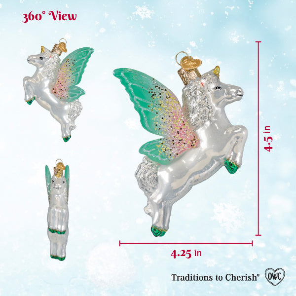 Old World Christmas: Radiant Pegasus Christmas Ornament