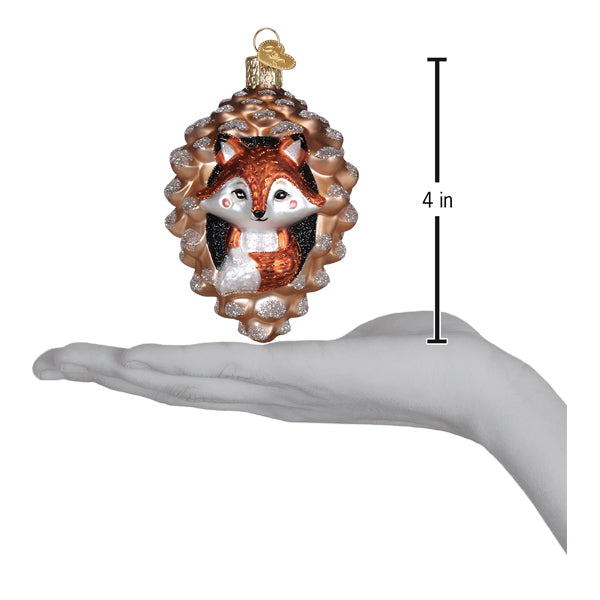 Old World Christmas: Piney Fox Christmas Ornament