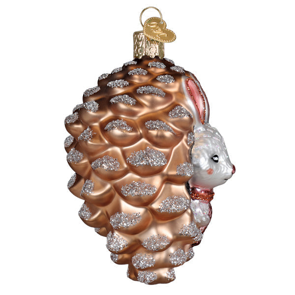 Old World Christmas: Piney Rabbit Christmas Ornament