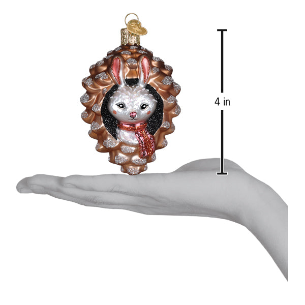 Old World Christmas: Piney Rabbit Christmas Ornament
