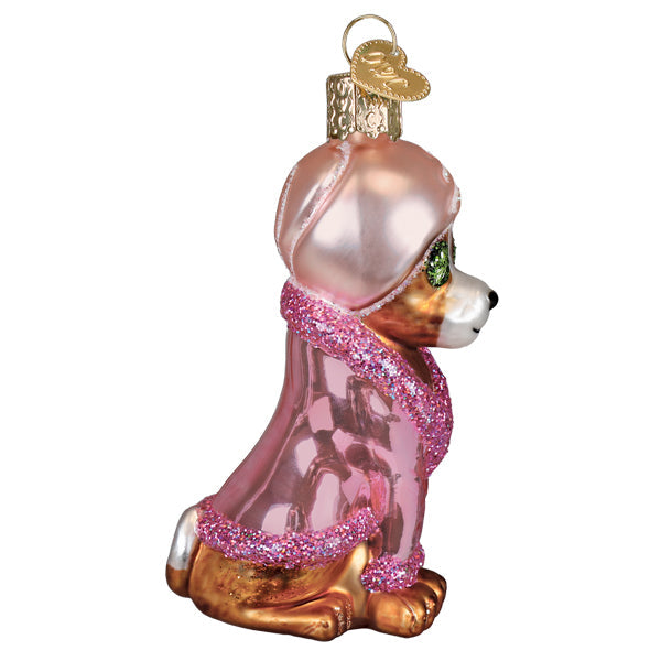 Old World Christmas: Spa Dog Christmas Ornament