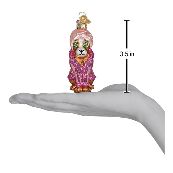 Old World Christmas: Spa Dog Christmas Ornament