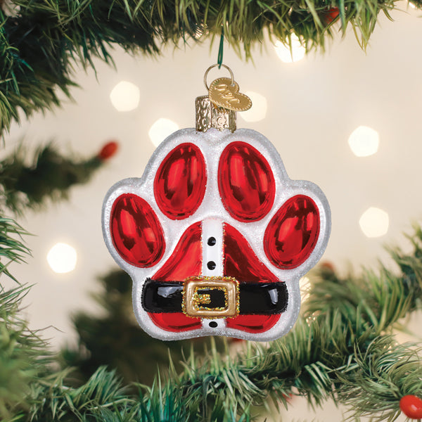 Old World Christmas: Santa Paws Christmas Ornament