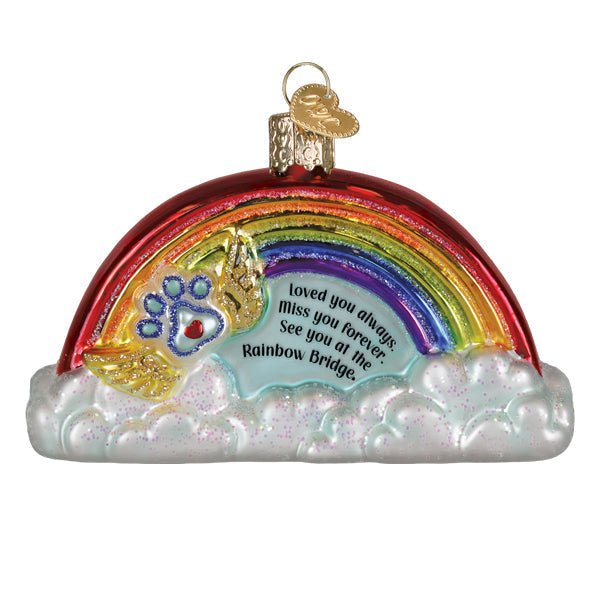 Old World Christmas: Pawprints On My Heart Christmas Ornament