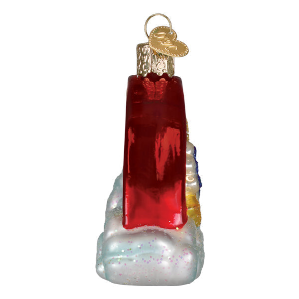 Old World Christmas: Pawprints On My Heart Christmas Ornament