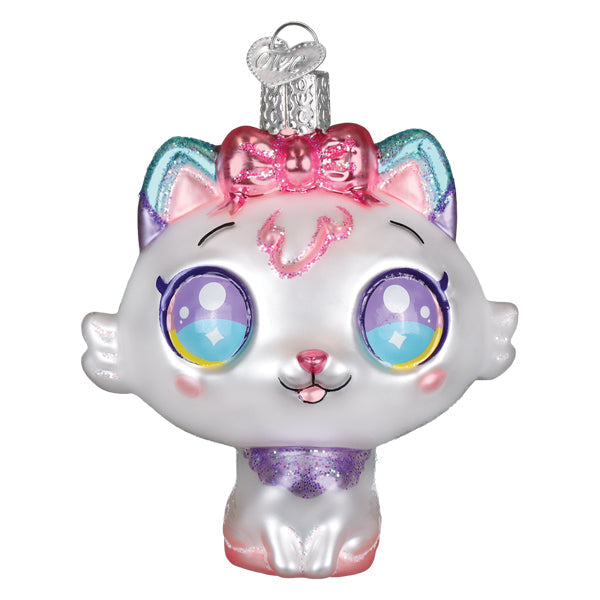 Old World Christmas: Kawaii Cat Christmas Ornament