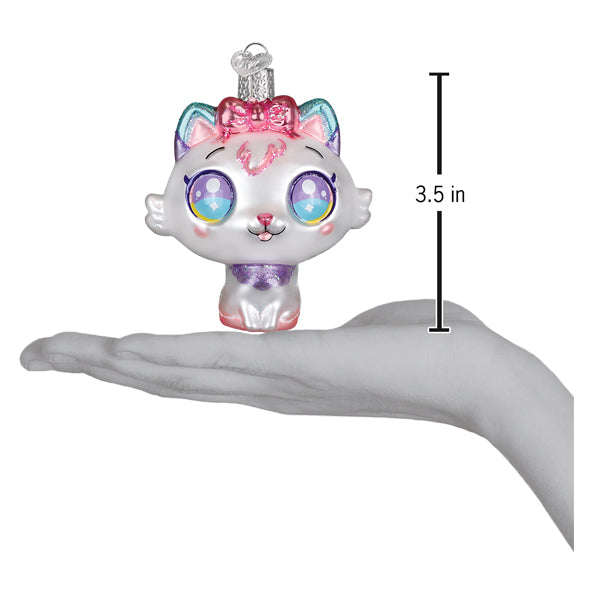 Old World Christmas: Kawaii Cat Christmas Ornament