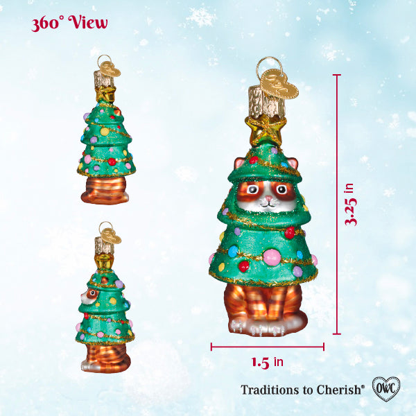 Old World Christmas: Meowmas Tree Christmas Ornament