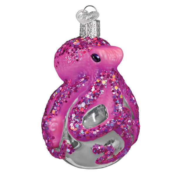 Old World Christmas: Shimmering Octopus Christmas Ornament