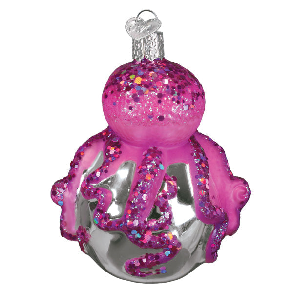 Old World Christmas: Shimmering Octopus Christmas Ornament