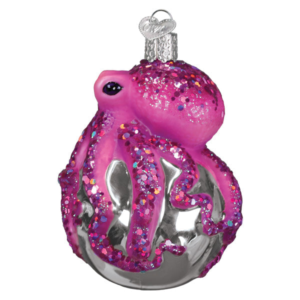 Old World Christmas: Shimmering Octopus Christmas Ornament