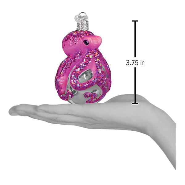 Old World Christmas: Shimmering Octopus Christmas Ornament