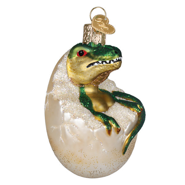 Old World Christmas: Baby Dino In Egg Christmas Ornament