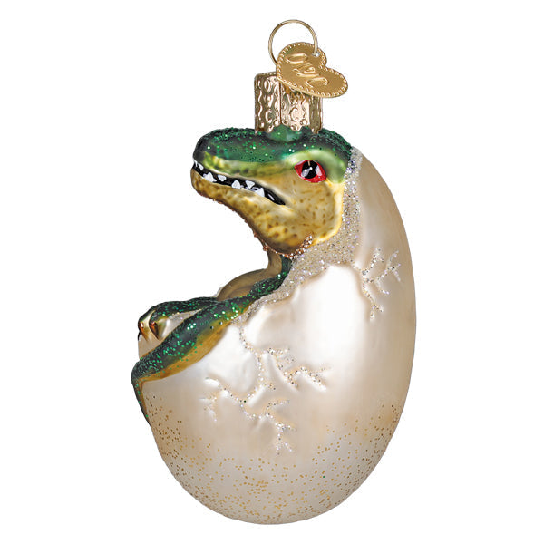 Old World Christmas: Baby Dino In Egg Christmas Ornament