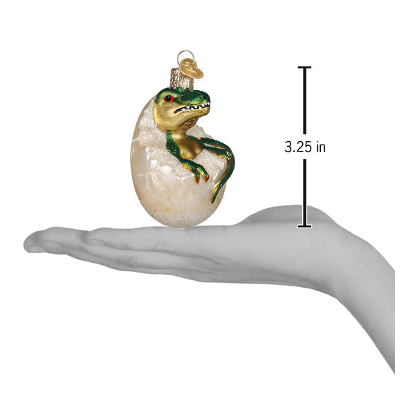 Old World Christmas: Baby Dino In Egg Christmas Ornament