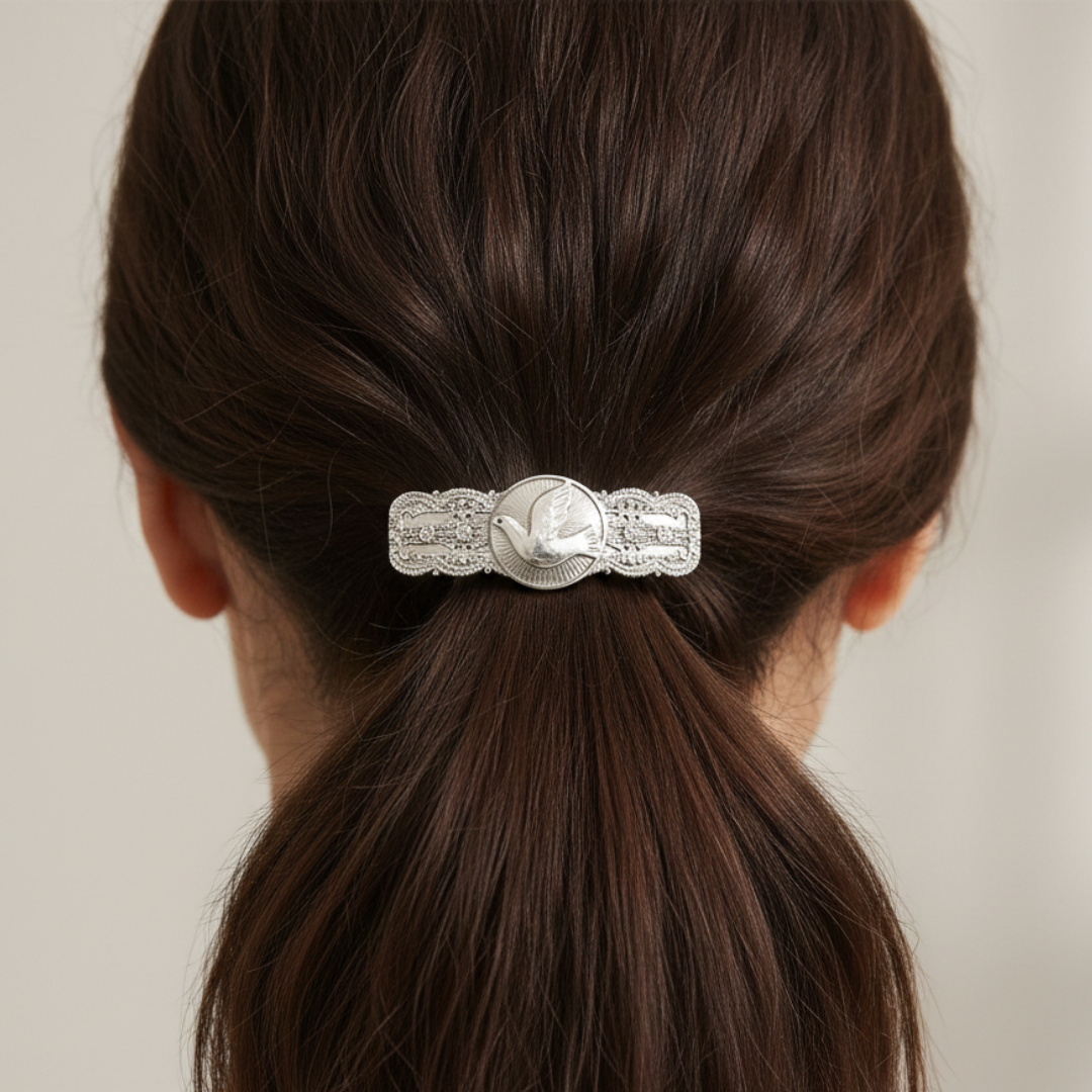 1928 Jewelry Peace Dove Hair Barrette