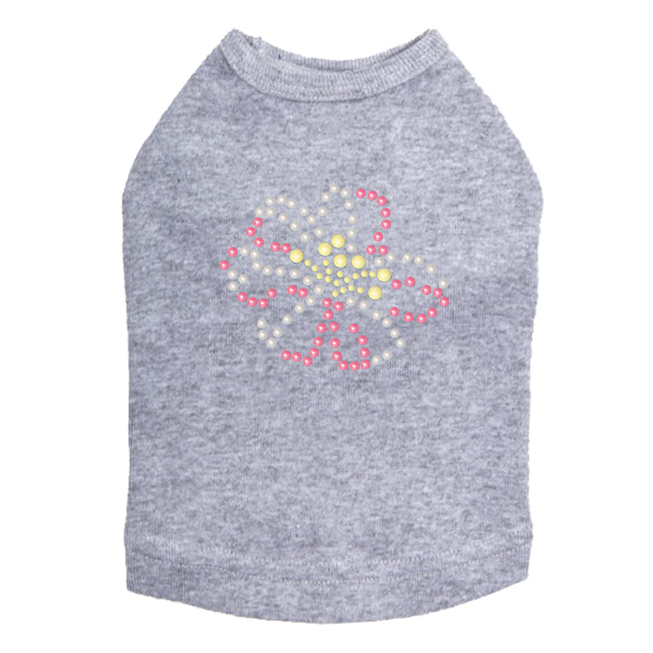 Pink & Yellow Pearl Flower - Dog Tank