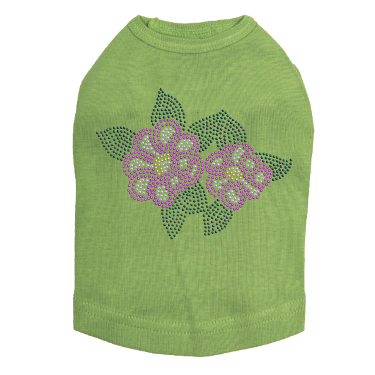 Magenta Flowers - Dog Tank