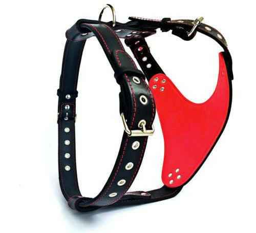 Bestia Steel Leather Dog Harness