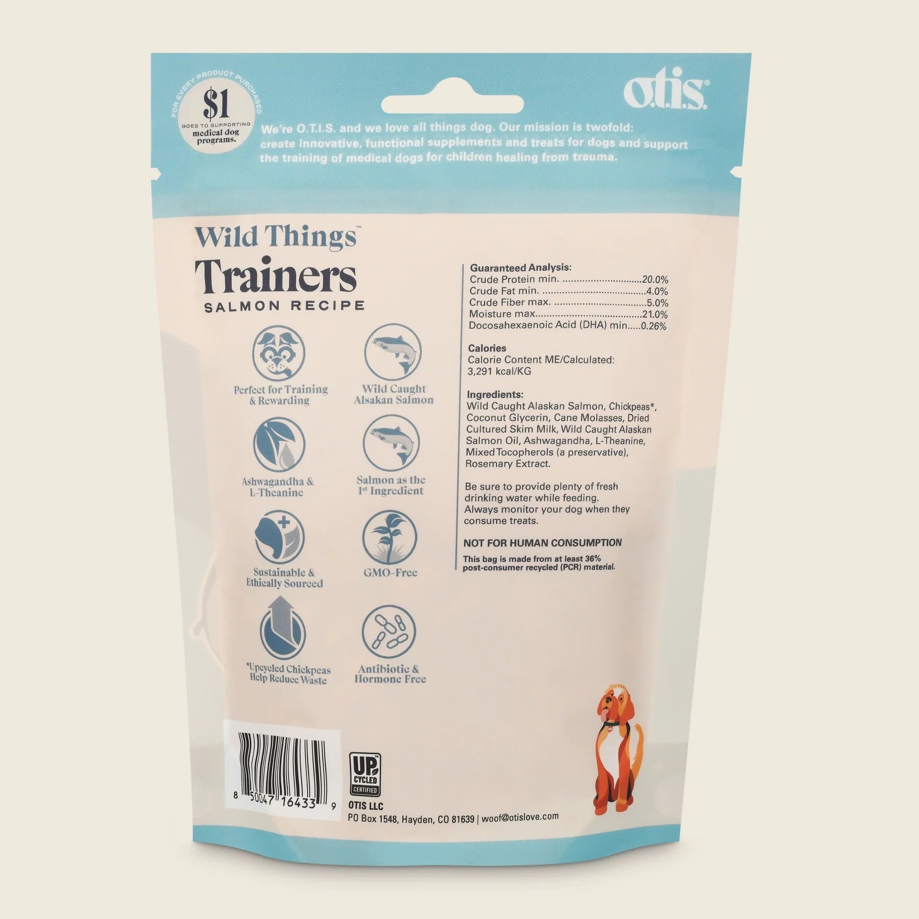 Otis Salmon Dog Training Treats (4oz) - HT Animal Supply