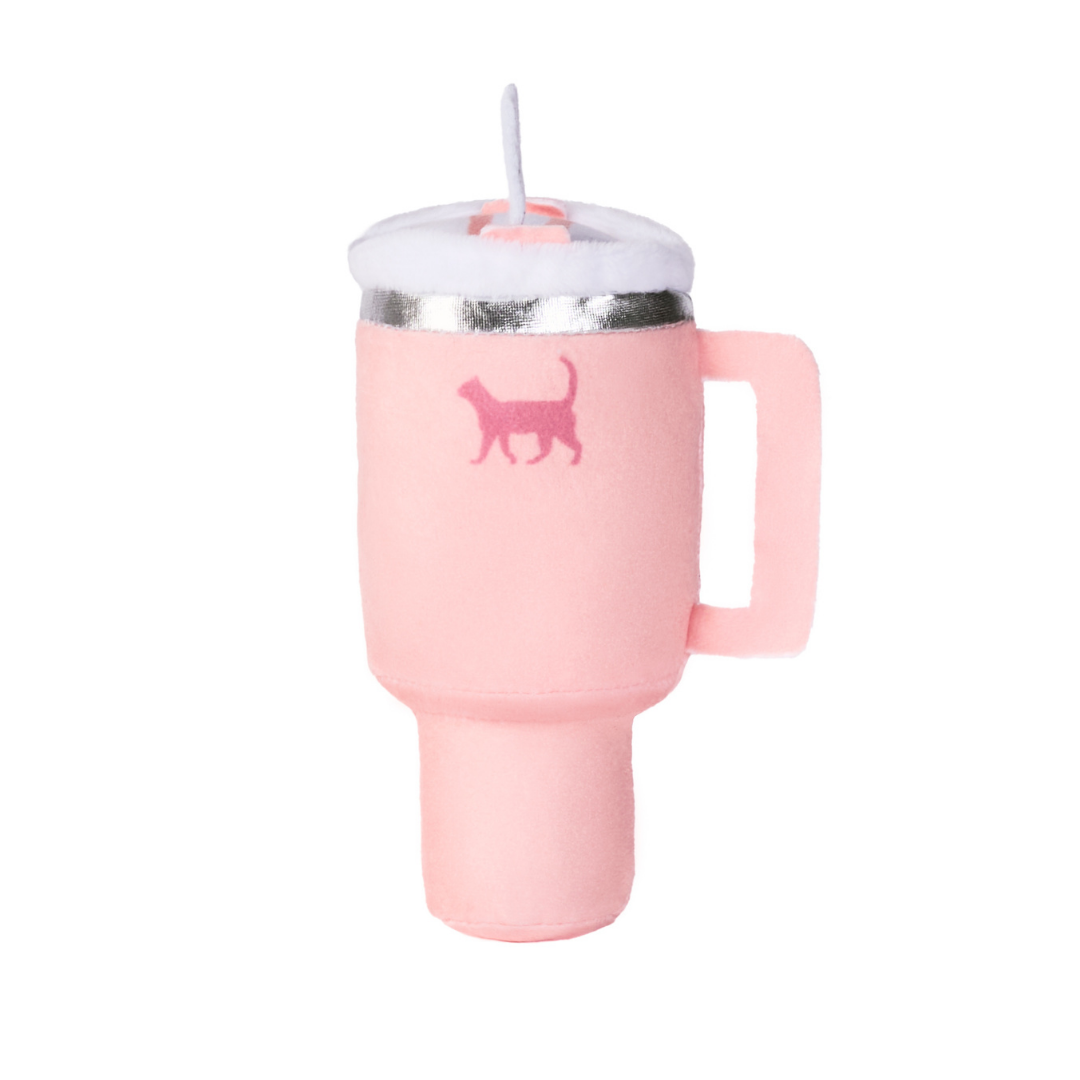 PUPROAR Kitty Cup Cat Toy - Cute Catnip and Crinkle Plush Cat Toy