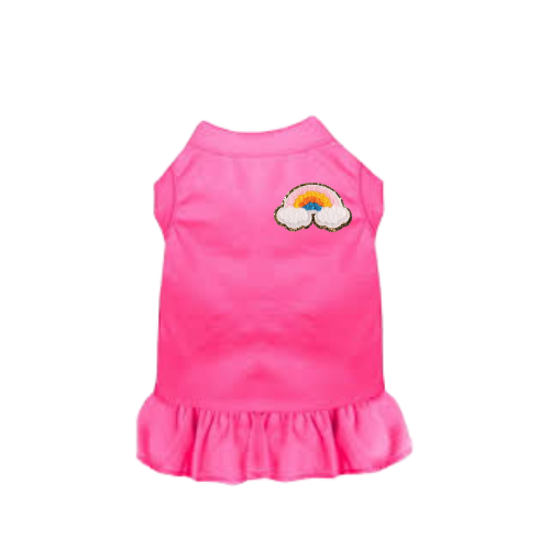 Bark 5th Ave., LLC Chenille Rainbow Dress pet supplies