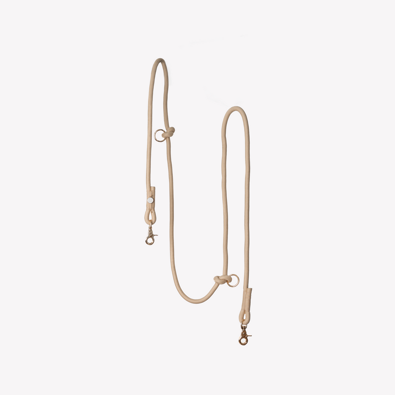 Tan - Hands Free Braided Leash - Because youve got enough to carry. Fast shipping from HT Animal Supply.