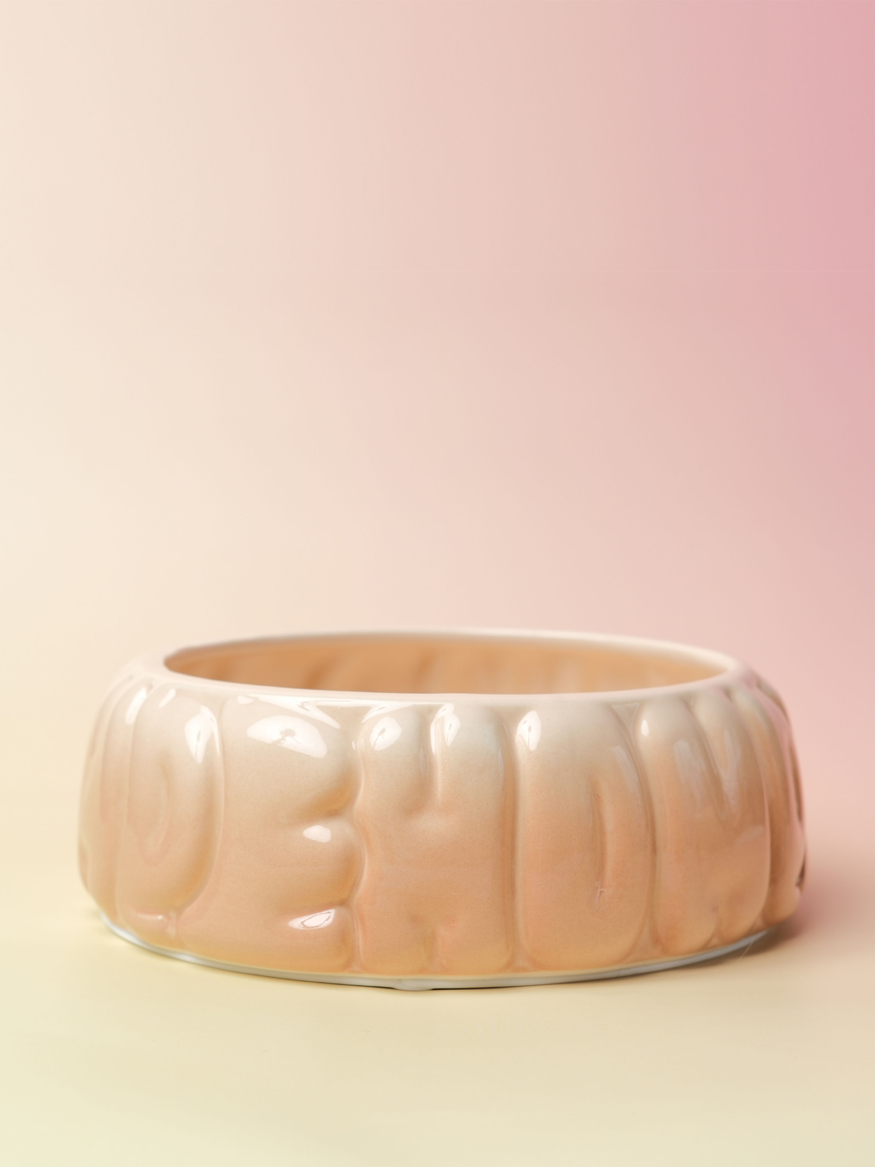 Puff Pet Bowl-Gradient Caramel