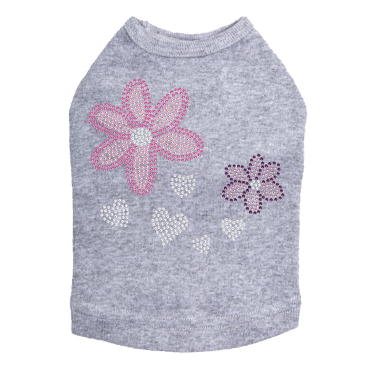 Pink & Purple Flowers - Dog Tank
