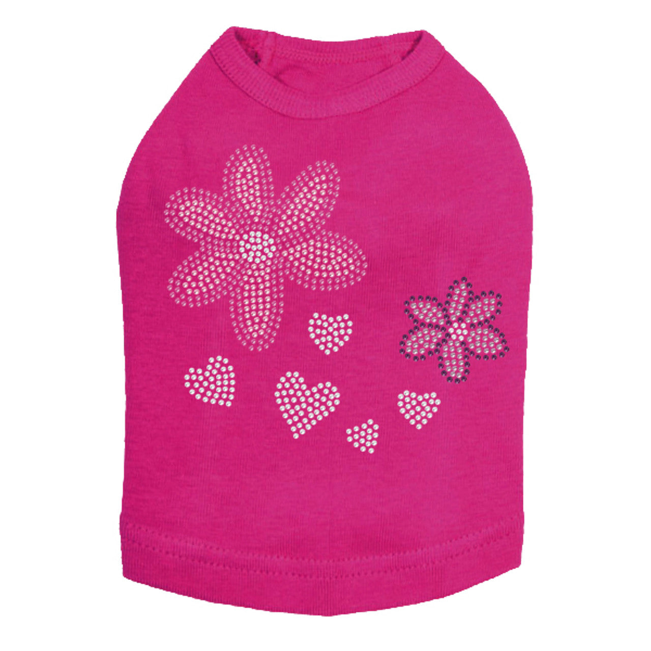 Pink & Purple Flowers - Dog Tank