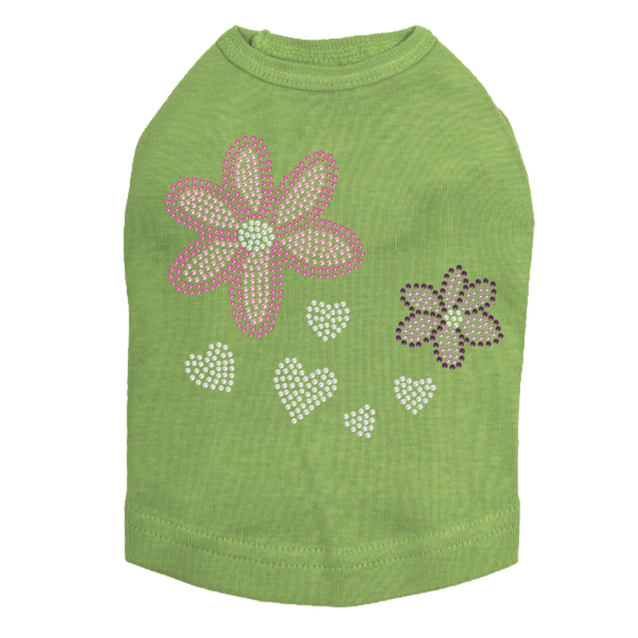 Pink & Purple Flowers - Dog Tank
