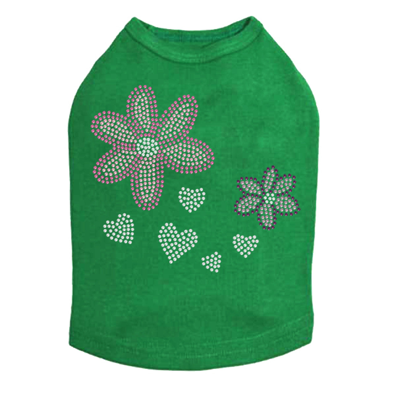 Pink & Purple Flowers - Dog Tank