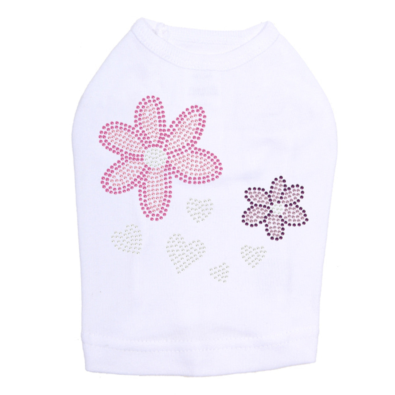 Pink & Purple Flowers - Dog Tank