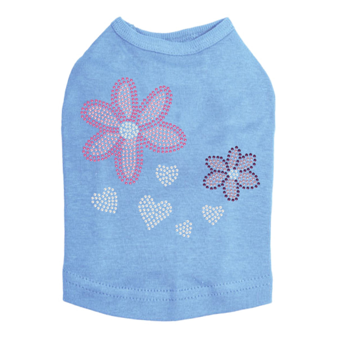 Pink & Purple Flowers - Dog Tank