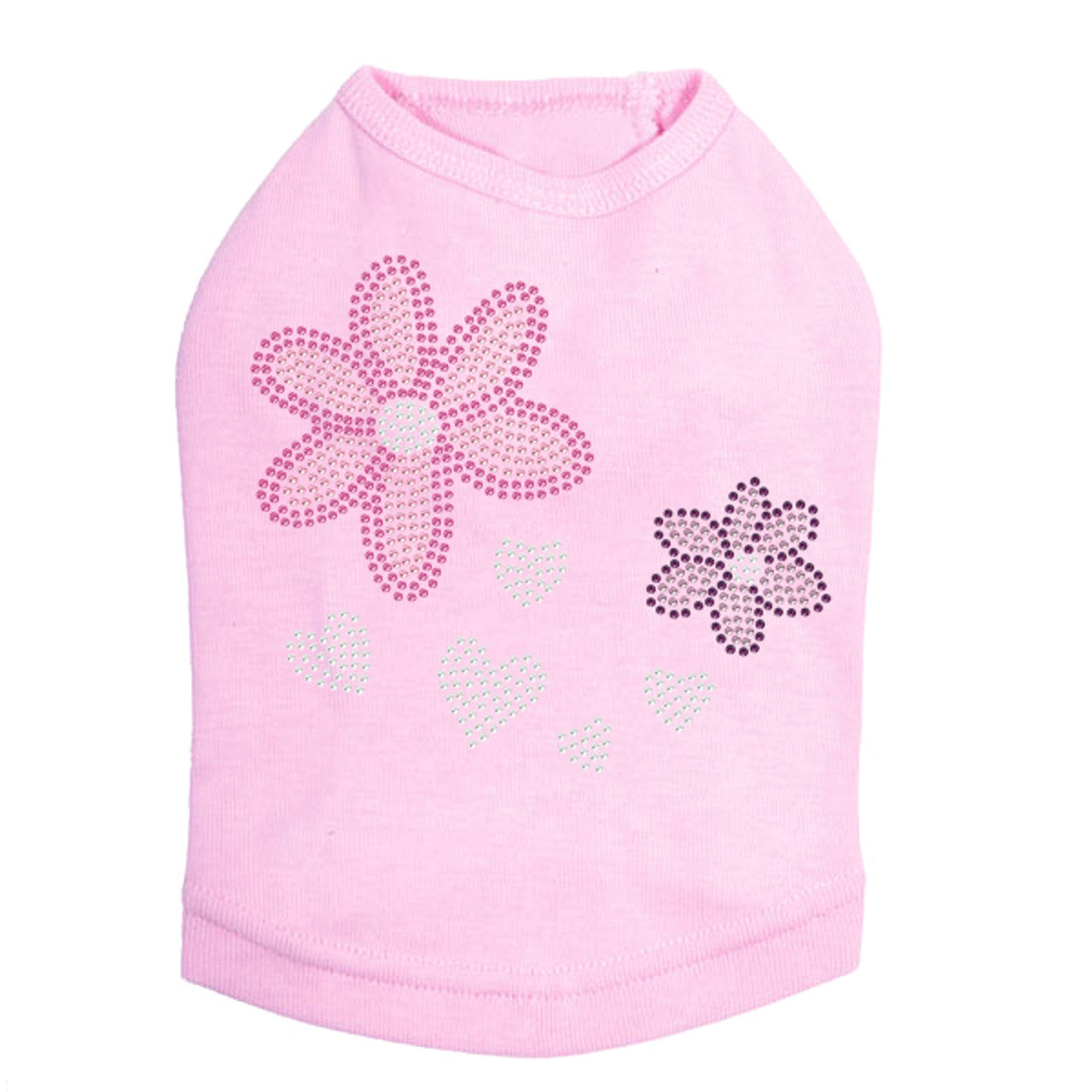 Pink & Purple Flowers - Dog Tank