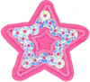 Pink Sequin Star - Patch