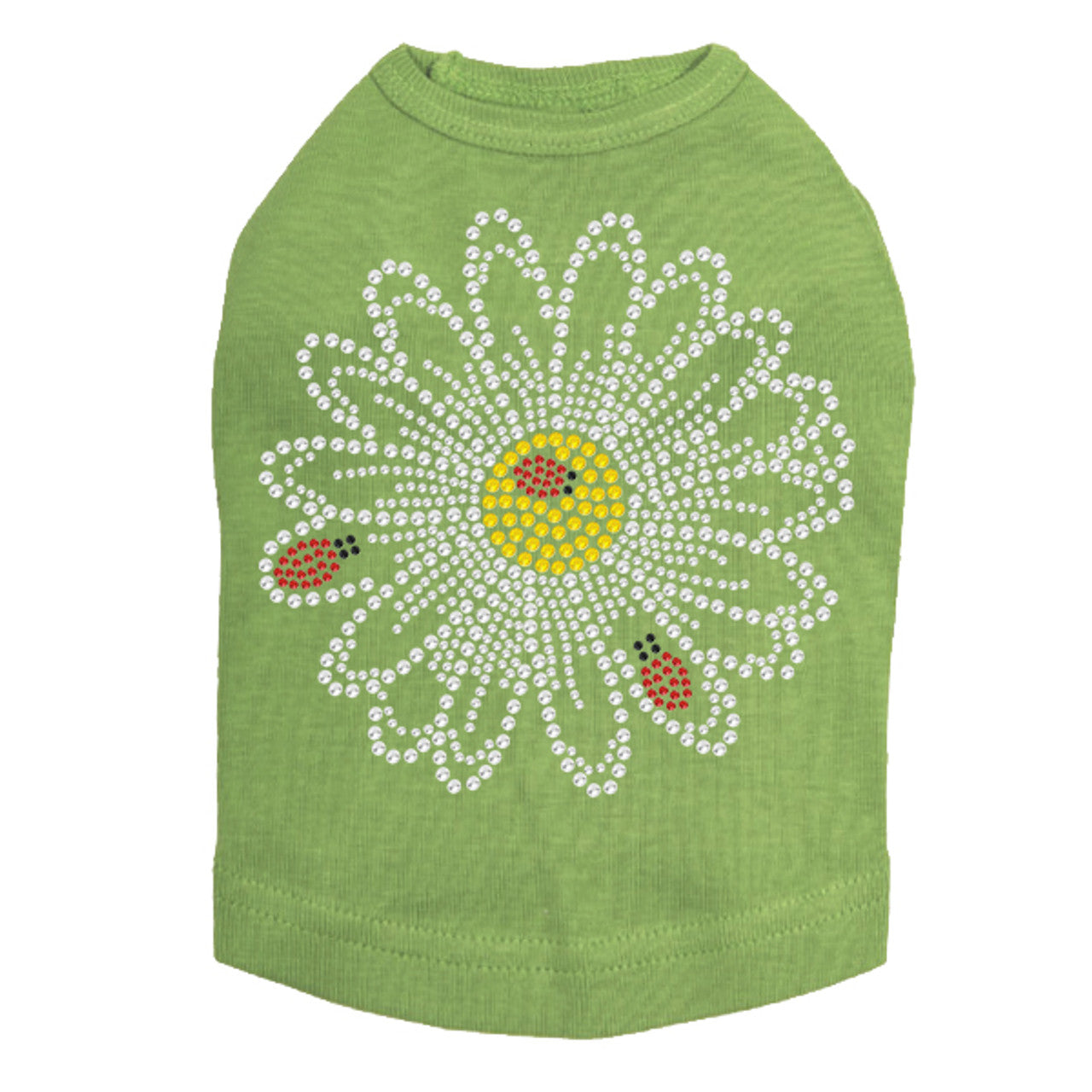 Large Daisy with Lady Bugs - Dog Tank